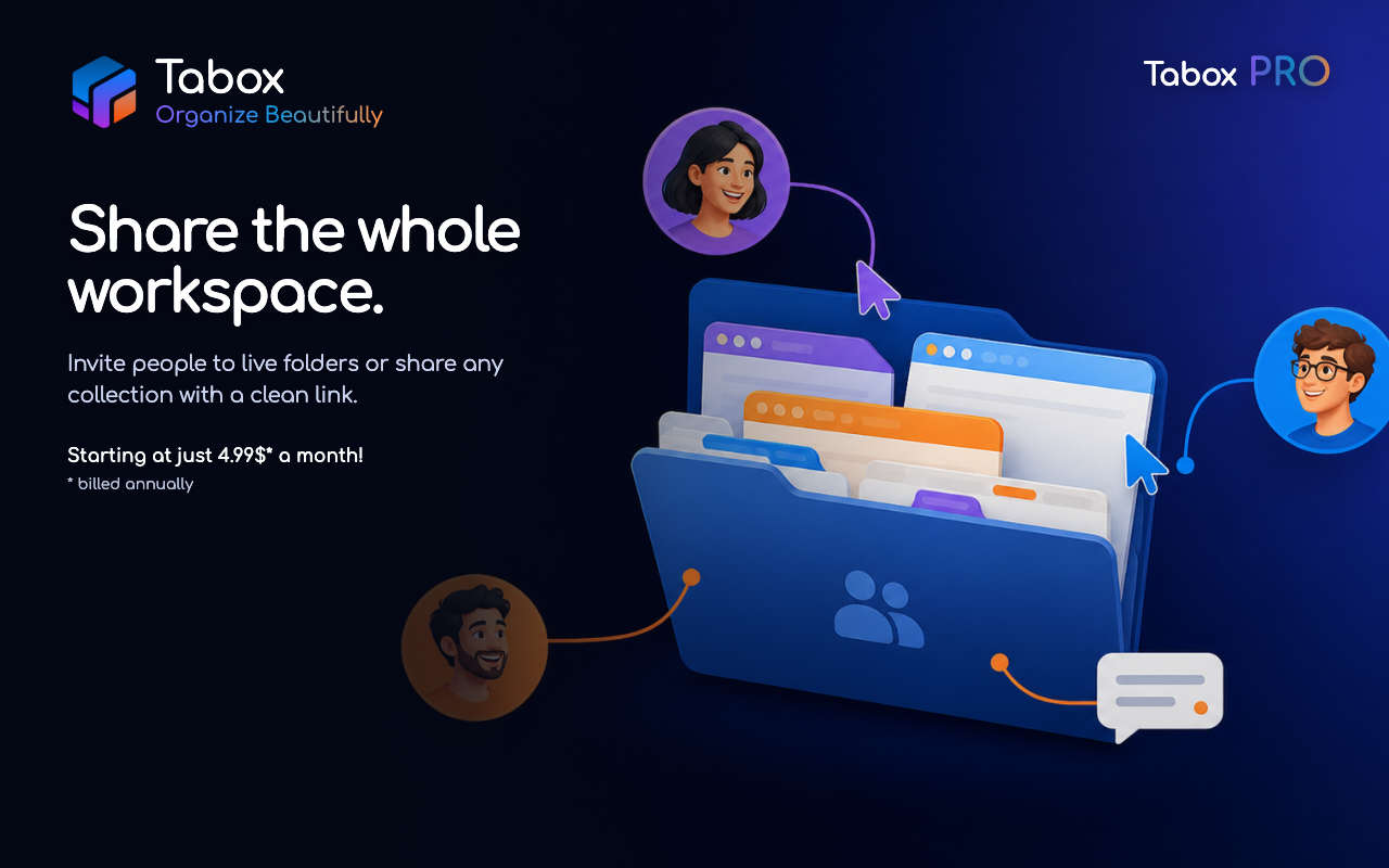 Tabox - Tab Manager, Save & Share Tab Groups - 截图 4