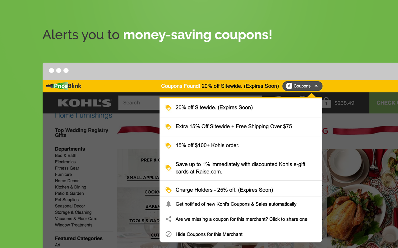 PriceBlink Coupons and Price Comparison - 截图 2