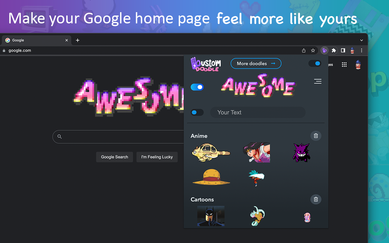 Google™ 特別塗鴉 - Google Chrome™ 自定義徽標 - 截图 1
