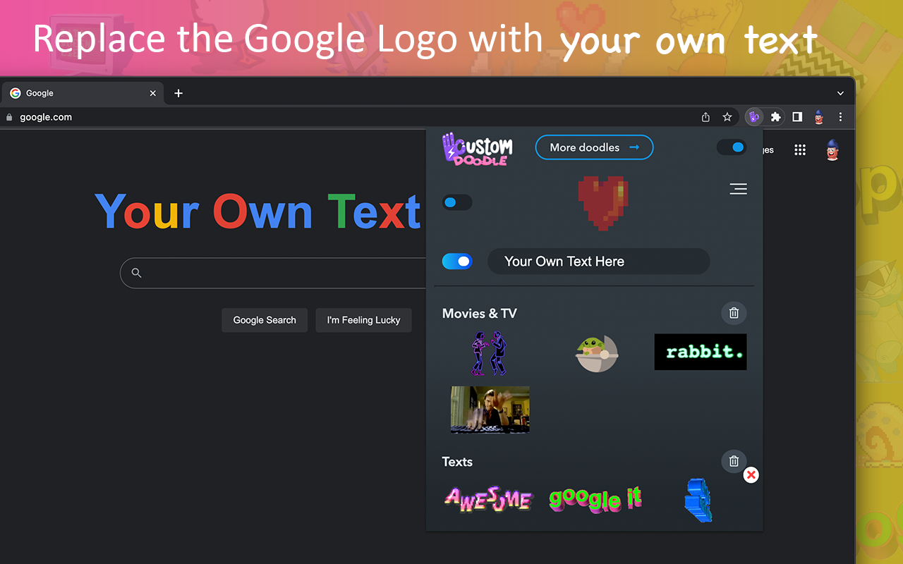 Google™ 特別塗鴉 - Google Chrome™ 自定義徽標 - 截图 3