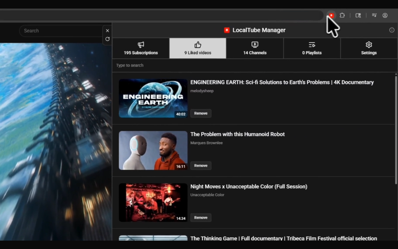 LocalTube Manager - 截图 1