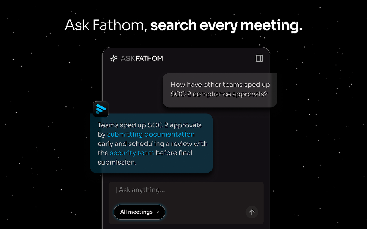 Fathom AI Note Taker for Google Meet - 截图 4