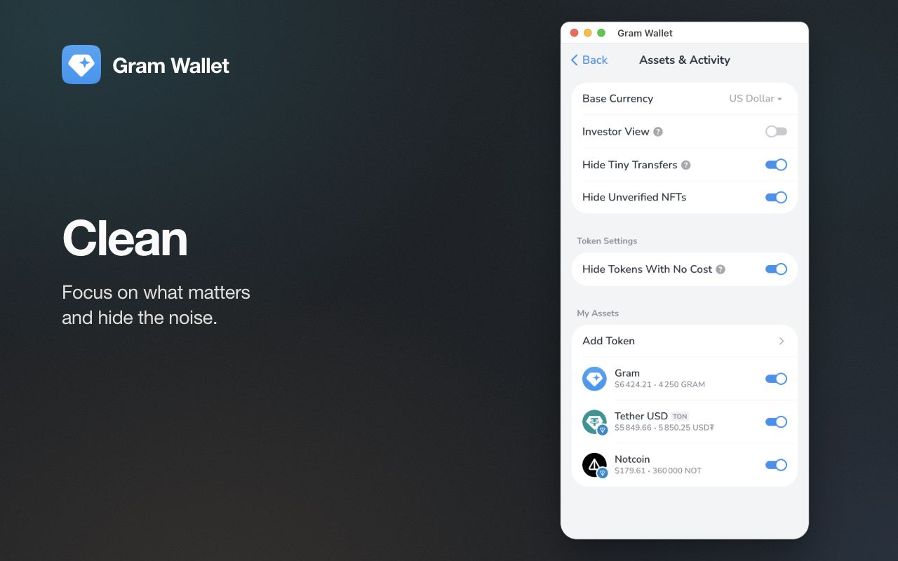 Gram Wallet - 截图 2