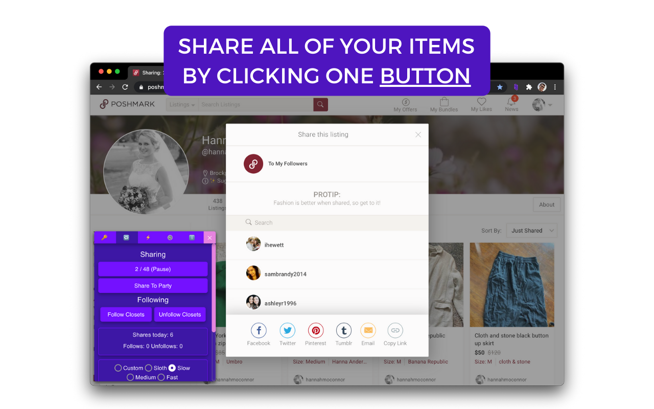 Poshmark Bot | Resellbot - 截图 1