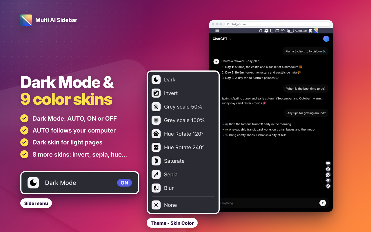 Multi AI Sidebar - 截图 3