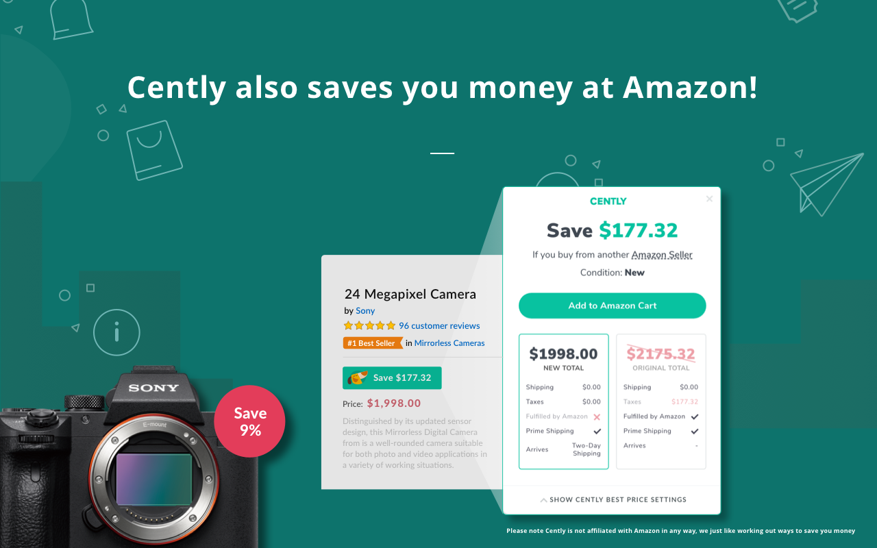 Cently: Automatic Coupons + Cashback for Free - 截图 4