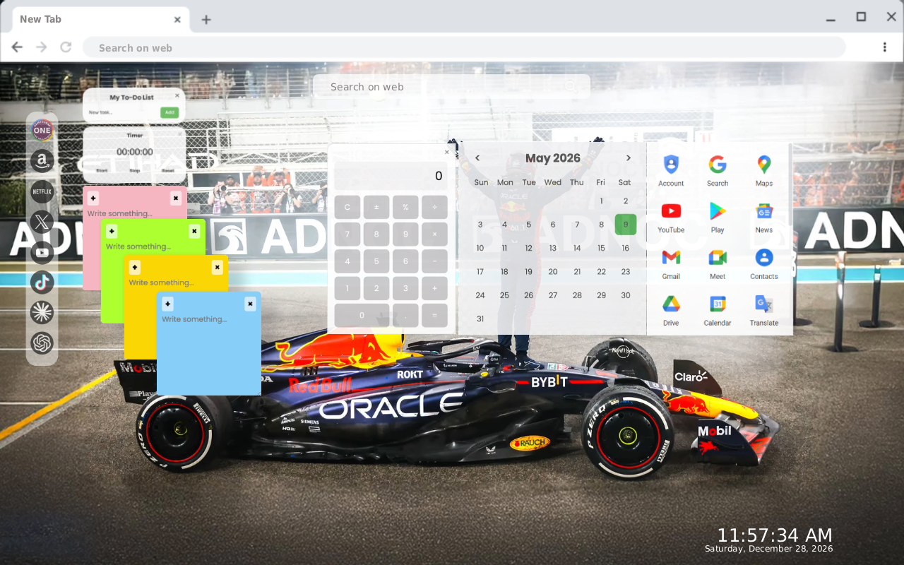 Max Verstappen Red Bull F1 Champion Maserati Live Wallpaper - 截图 3
