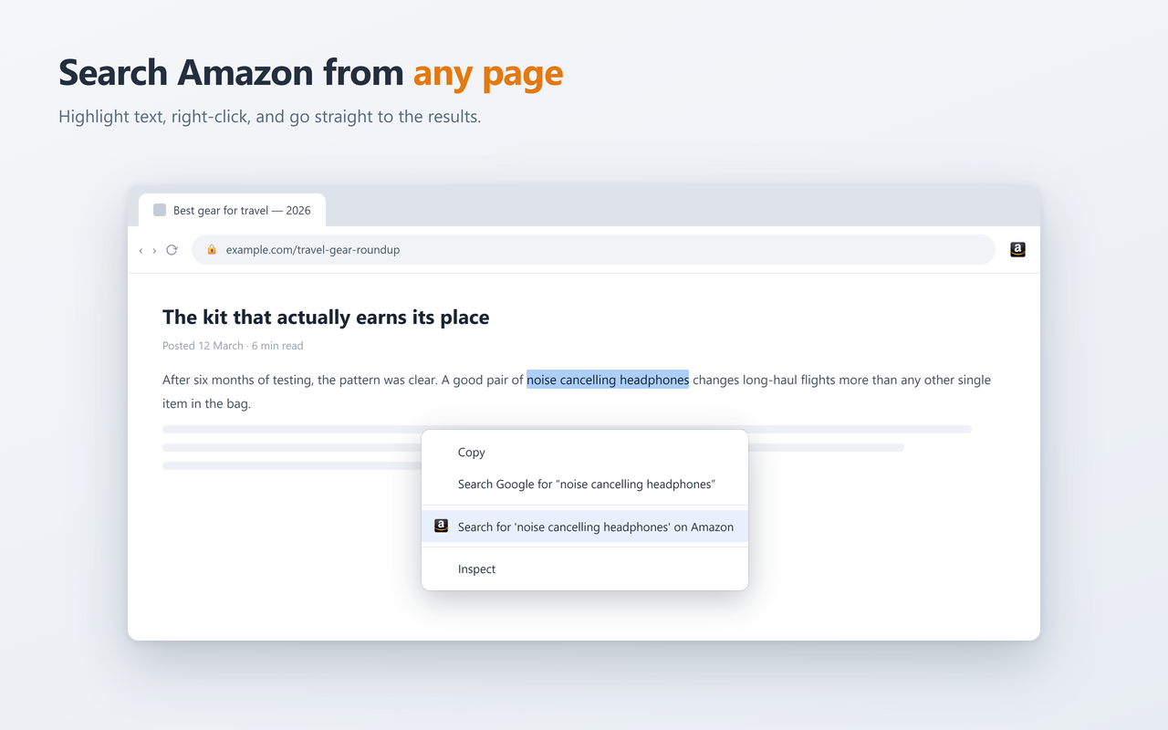 Search Amazon - 截图 1