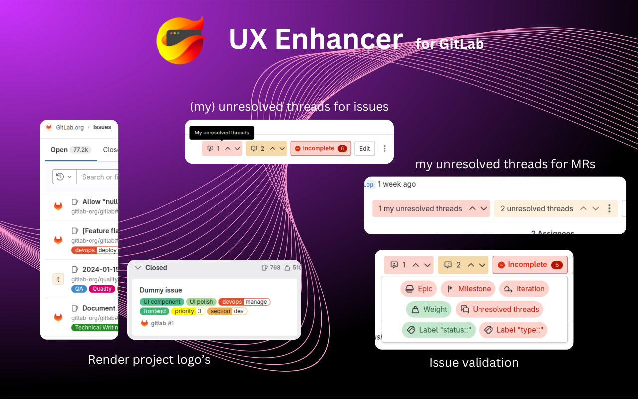UX Enhancer for GitLab - 截图 3