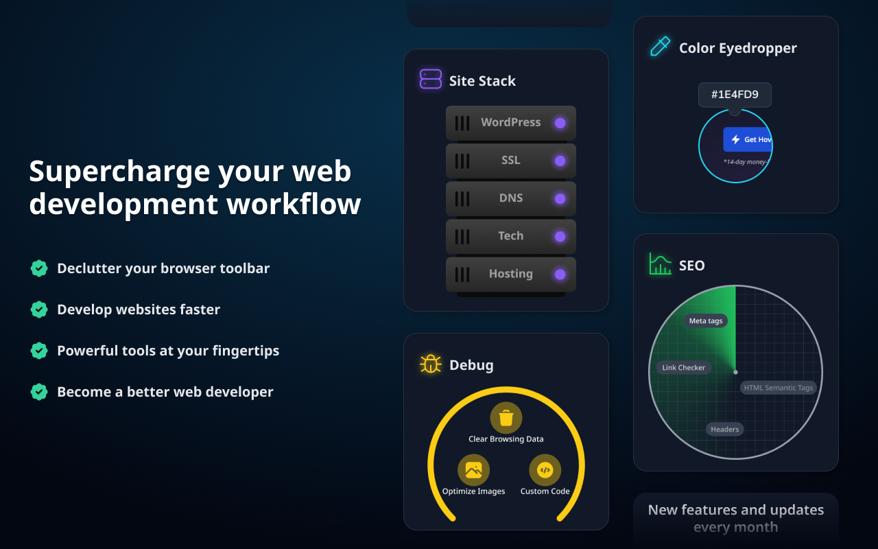 Hoverify: All-in-one extension for web developers - 截图 5