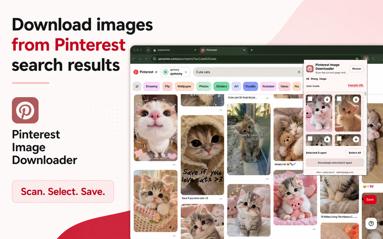 Pinterest 图片下载器 - 截图 1