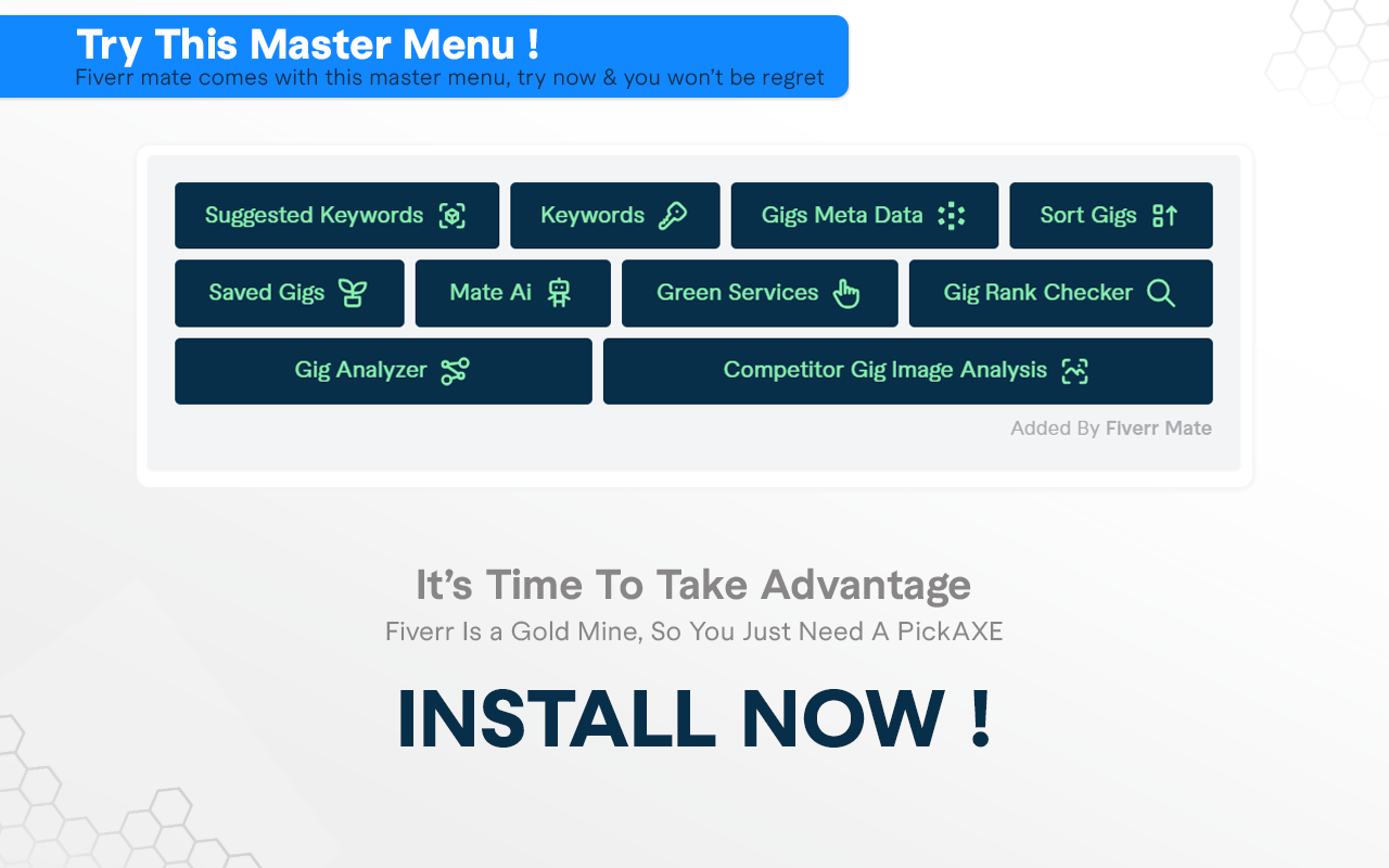 Fiverr Mate:Fiverr Gig SEO Tool - 截图 5