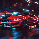 Ford Mustang Red City Live Wallpaper