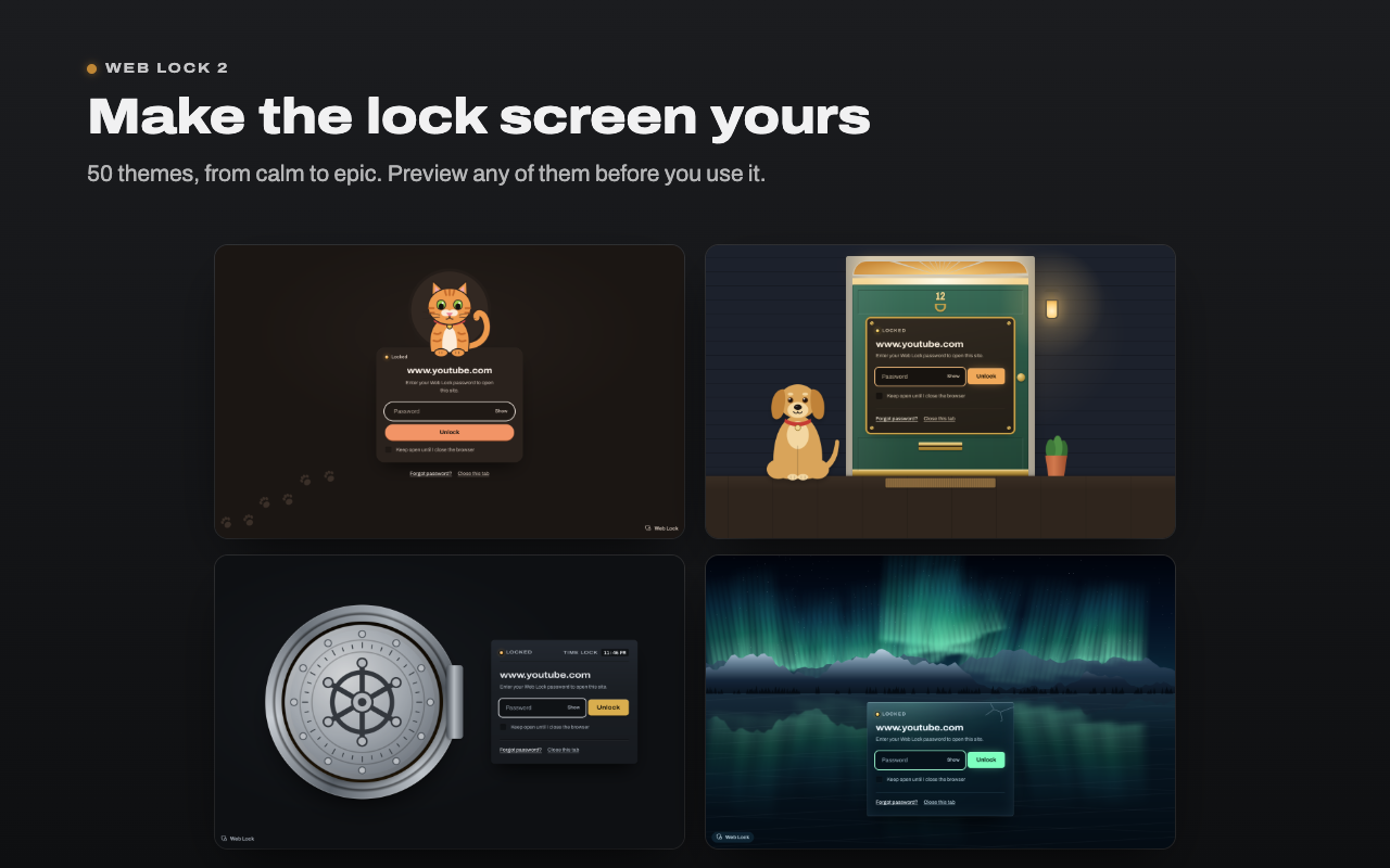 Web Lock | App lock for websites - 截图 2