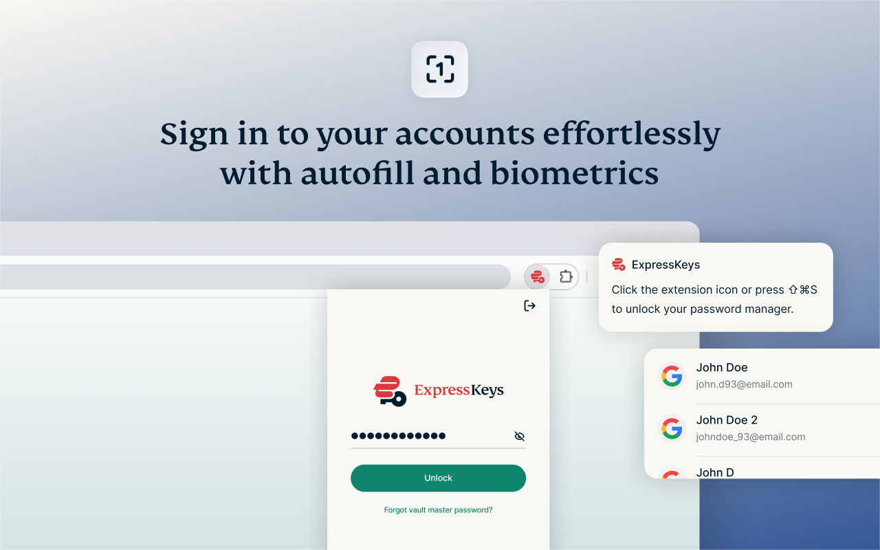 ExpressKeys: Password Manager - 截图 5