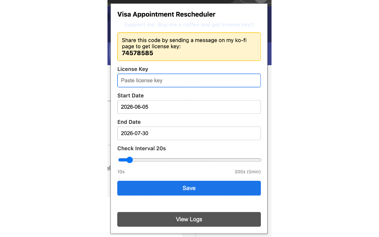 USA Visa Appointment Rescheduler - 截图 3