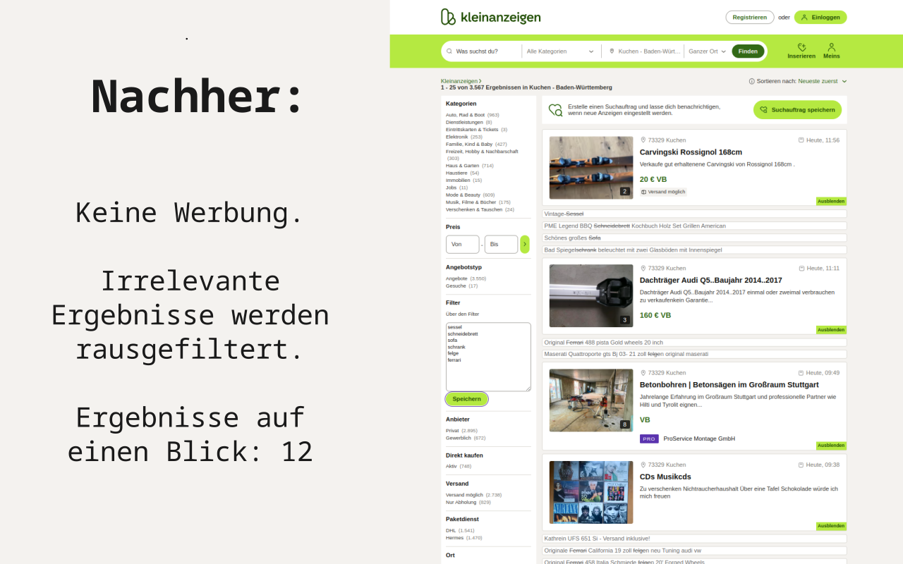 Kleinanzeigen.de Filter - 截图 2