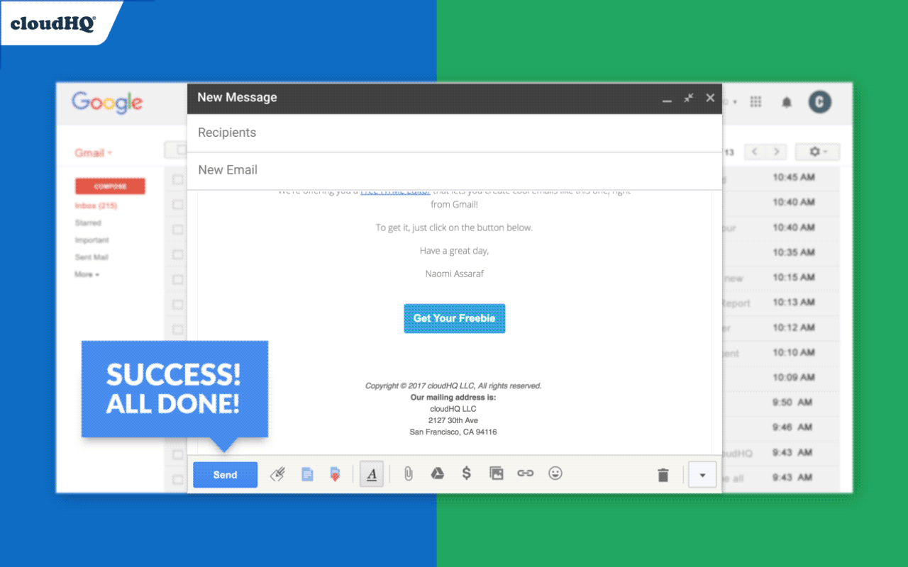 HTML Editor for Gmail by cloudHQ - 截图 4