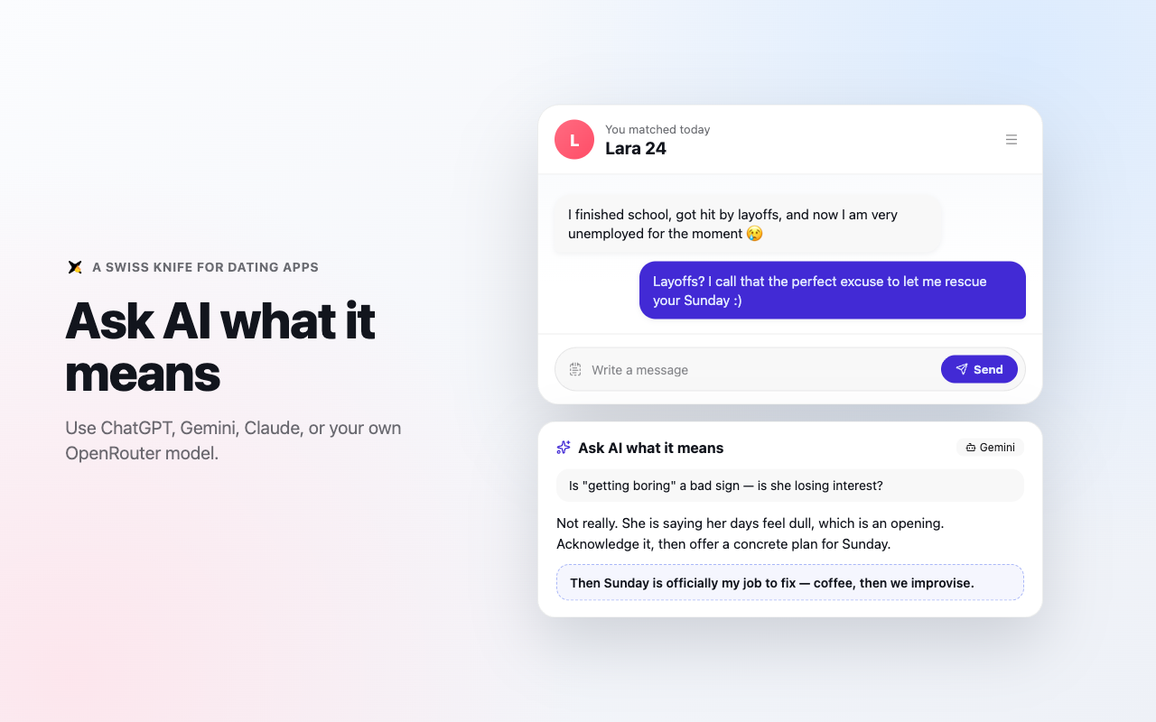 ChatGPT for Tinder - get more dates - 截图 2