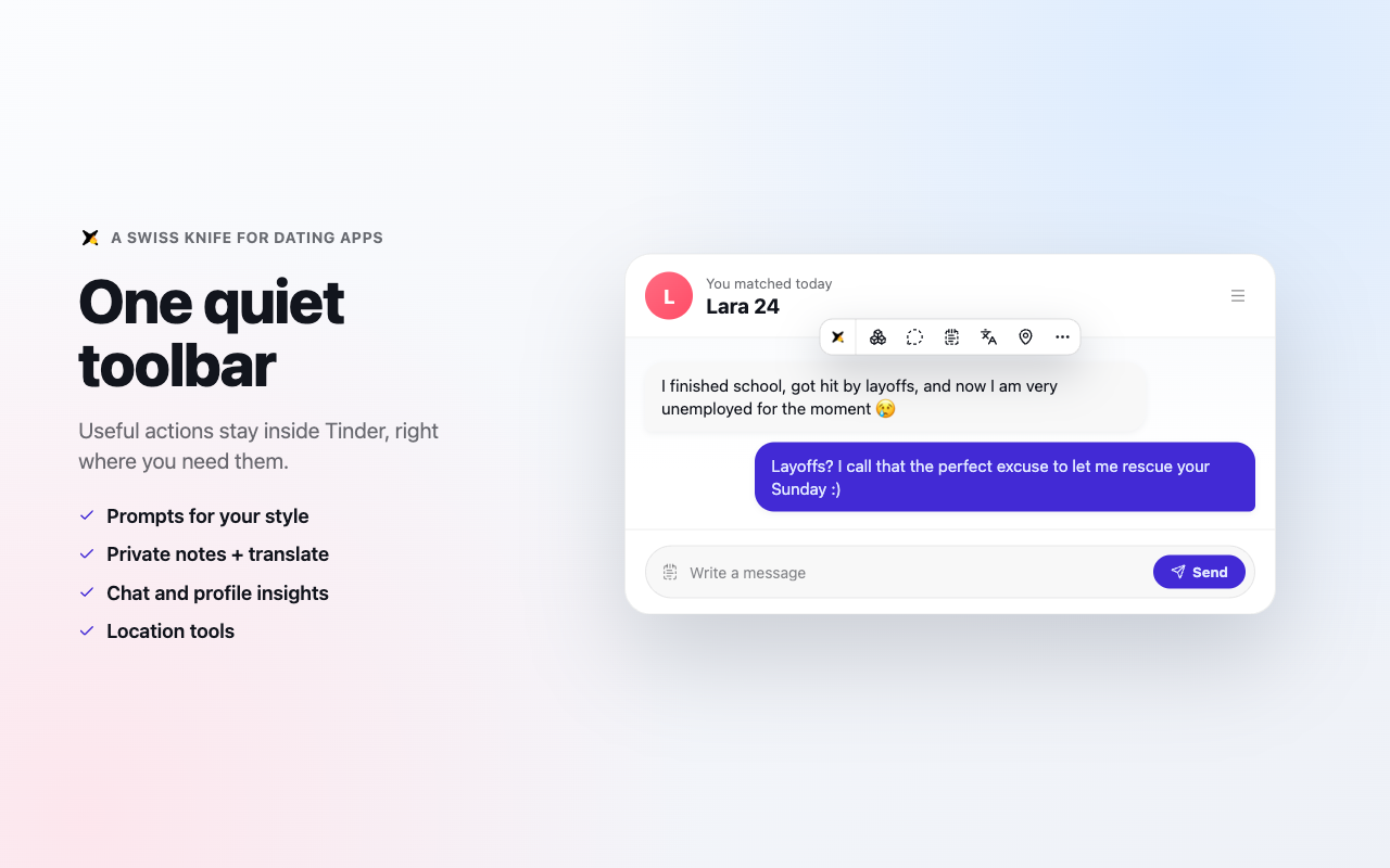 ChatGPT for Tinder - get more dates - 截图 3
