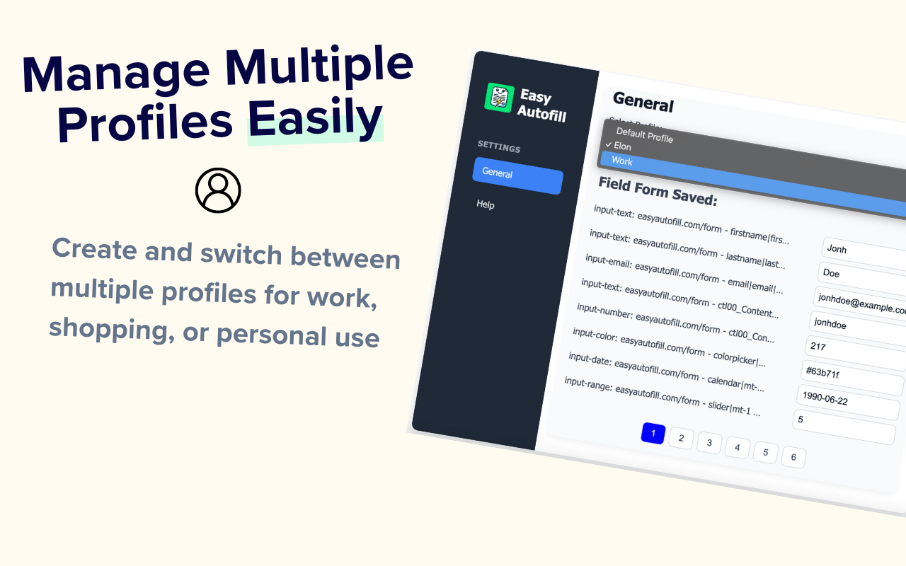 Easy Autofill: Secure Profile-Based Fill Out and Form Filling - 截图 3