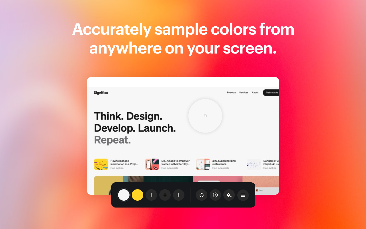 Colorway: Eyedropper & Color Picker Tool - 截图 1