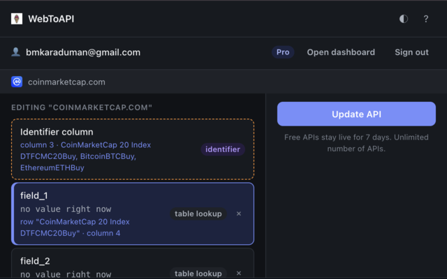 WebToAPI — turn any page into a JSON API - 截图 1