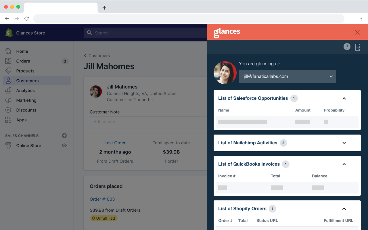 Glances - A Simplified Customer View - 截图 4