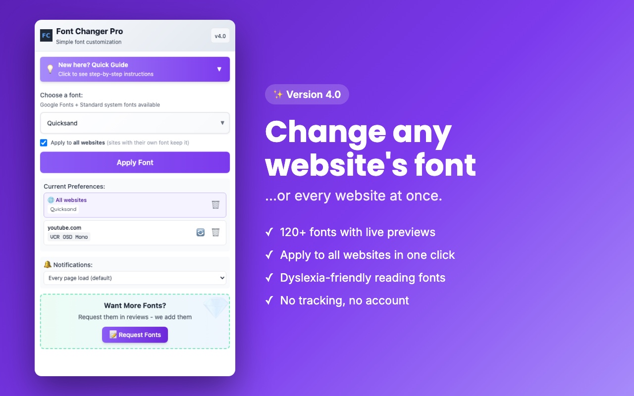 Advanced Font Changer - 截图 1