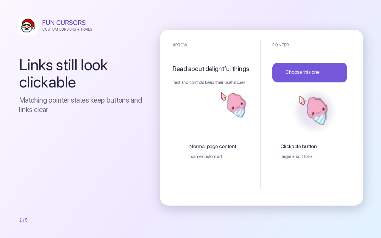 Fun Cursors — Custom Cursor & Cursor Trails - 截图 2