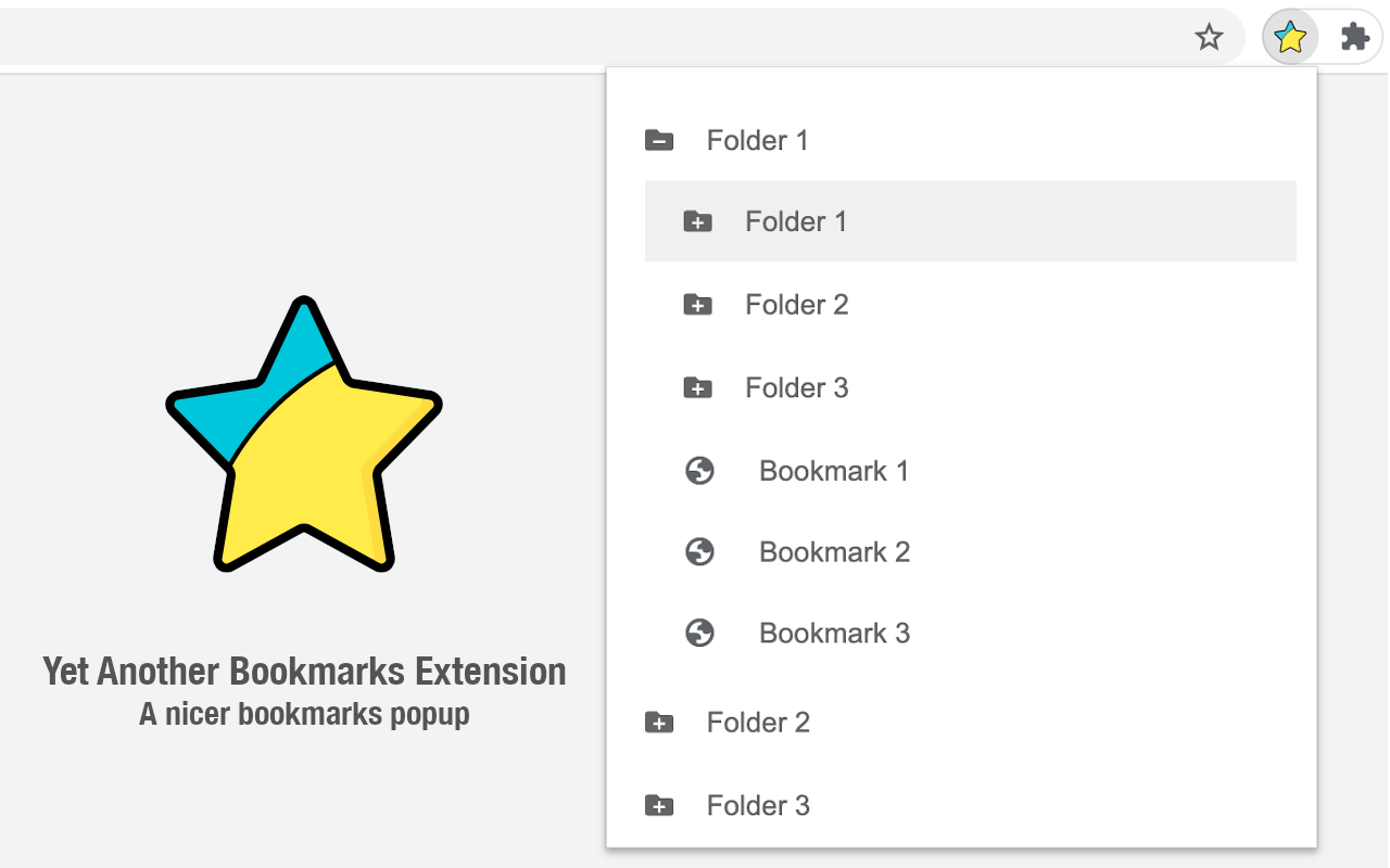 YABE - Yet Another Bookmarks Extension - 截图 1