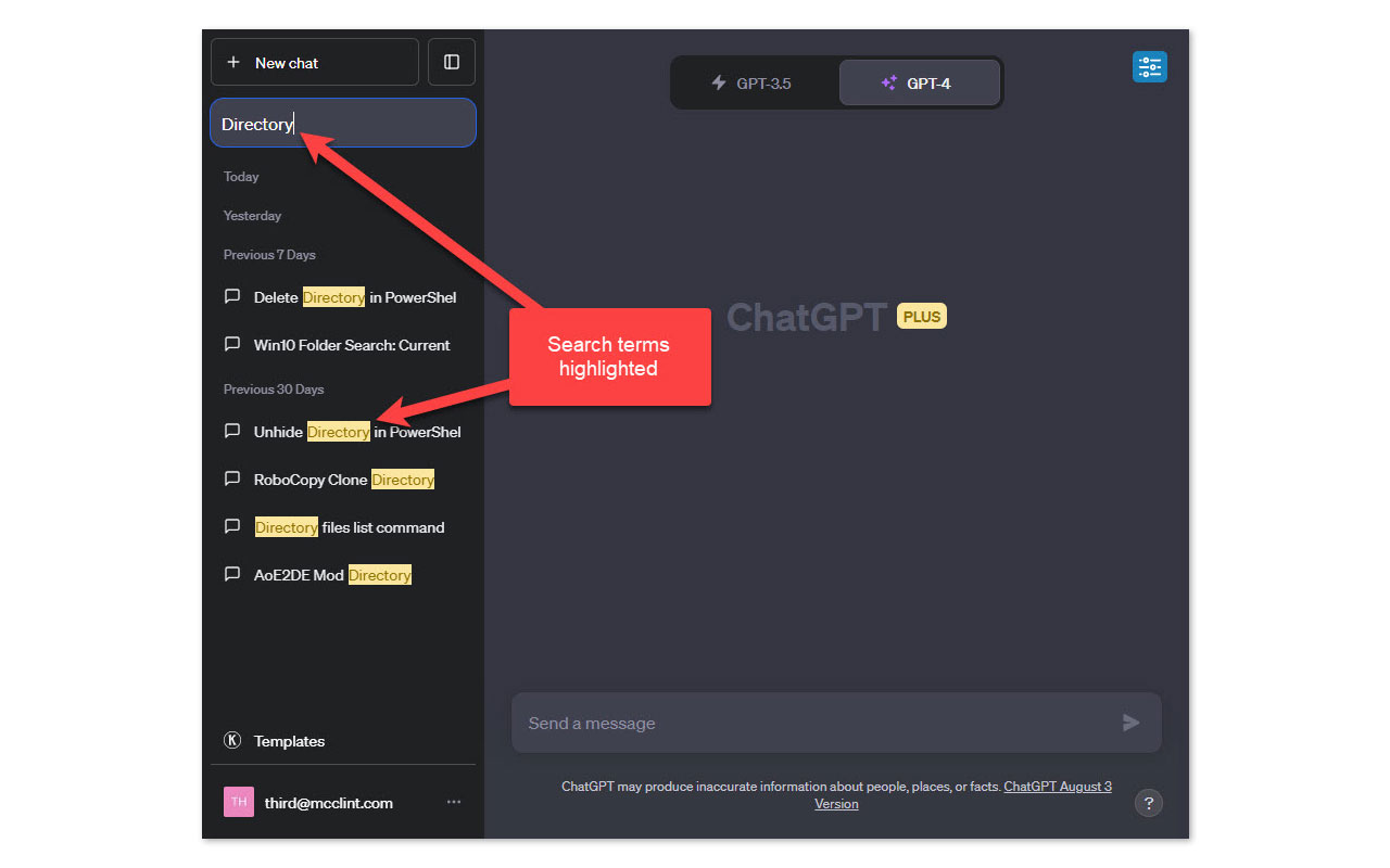 ChatGPT - Chat History Search & Filter - 截图 2