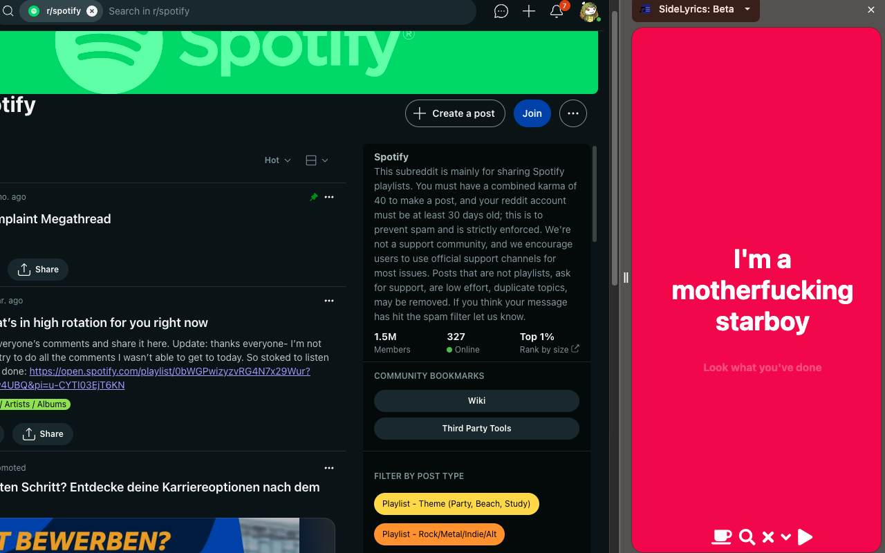 Spotify Side Lyrics - 截图 3