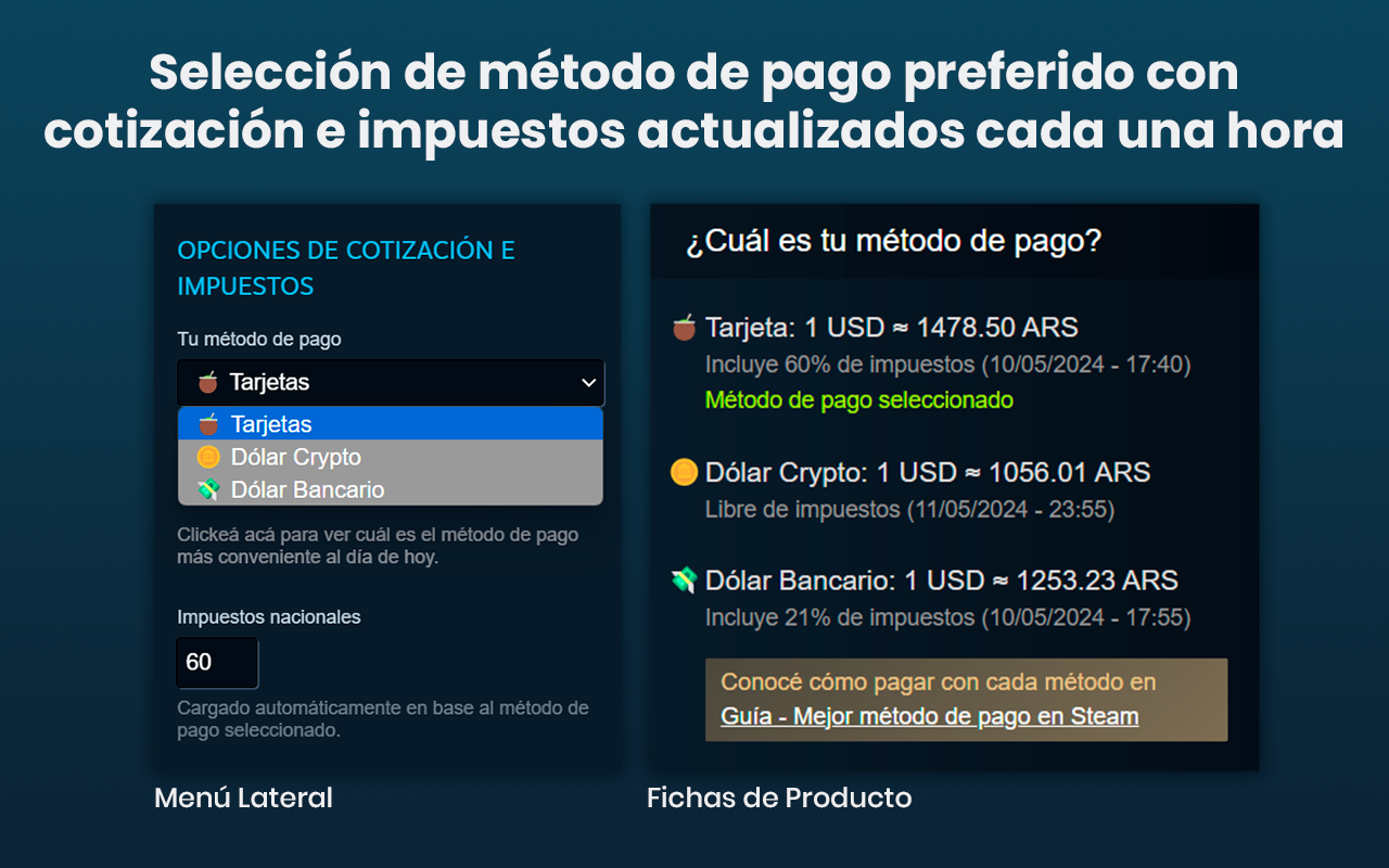 Steamcito: Steam con impuestos Argentina 2026 - 截图 2