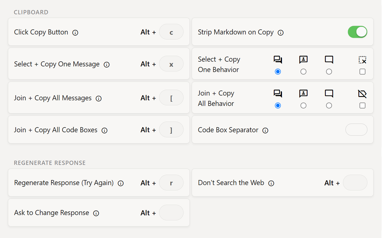 ChatGPT Custom Shortcuts Pro - 截图 5