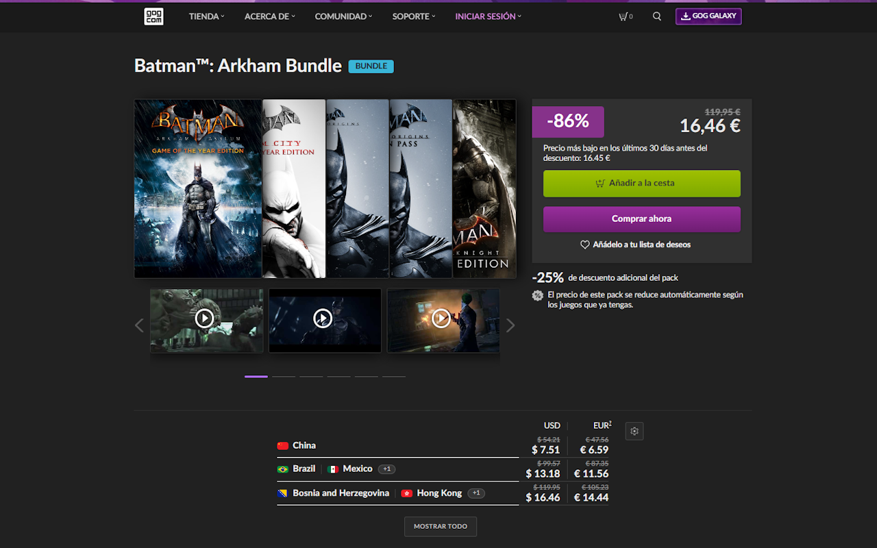 GOG Prices - 截图 3