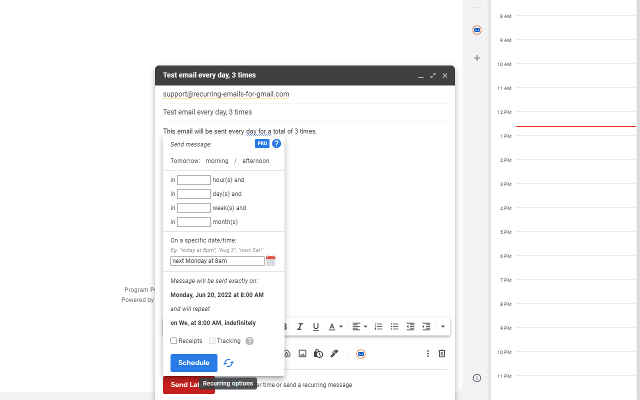 Gmail重复发送邮件 - 截图 3