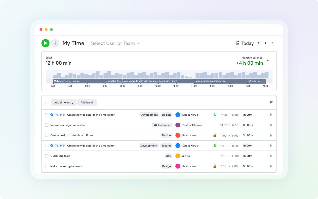 TMetric – Time Tracker & Productivity App - 截图 3