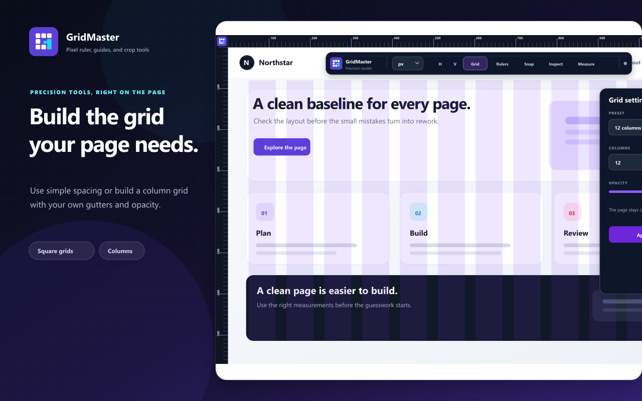 GridMaster with Pixel Ruler and Crop - 截图 3