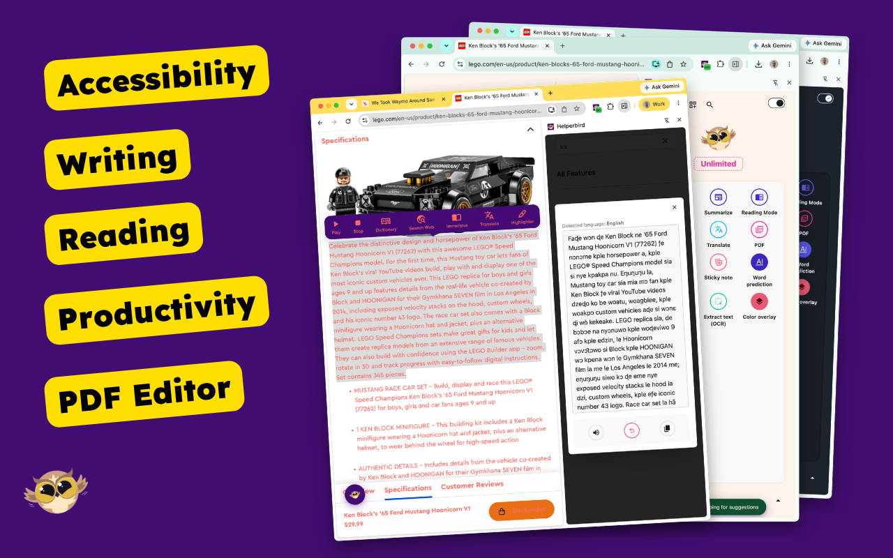Helperbird: Dyslexia & Accessibility Tools - 截图 2