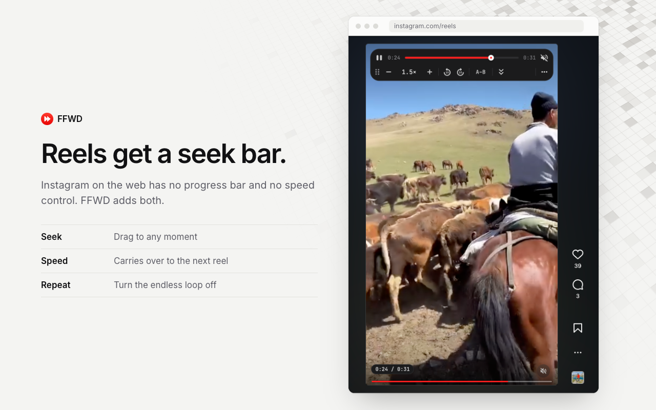 FFWD — Pro Video Controls for Any Site - 截图 2