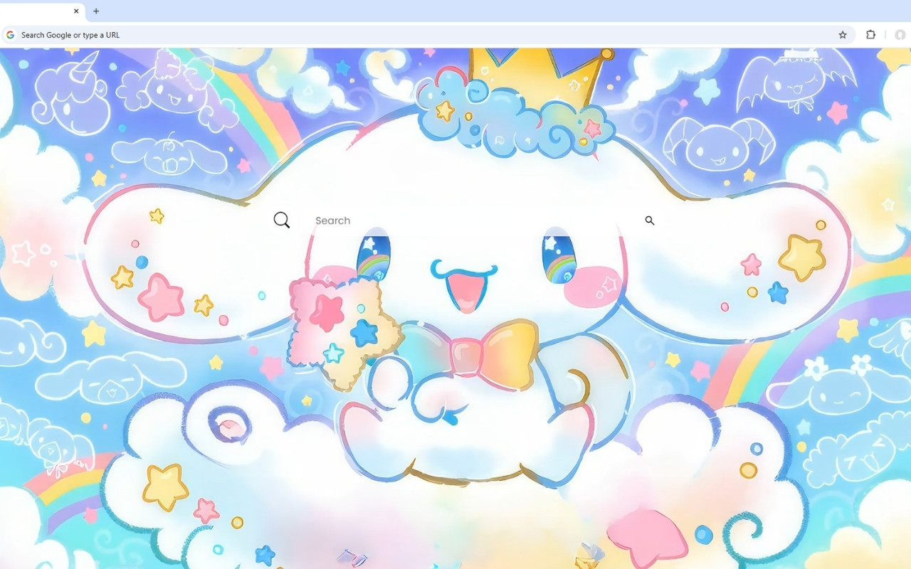 Cinnamoroll Rainbow Live Wallpaper - 截图 1