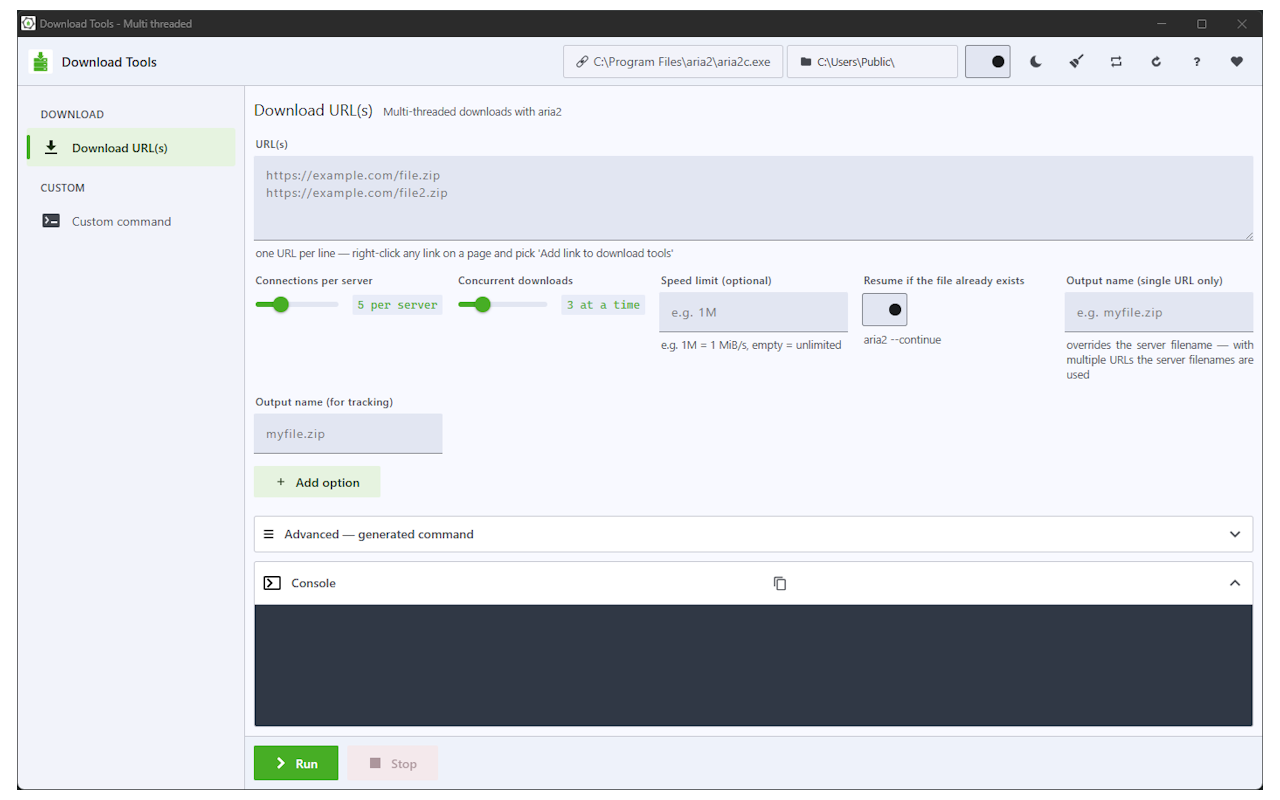 Download Tools - Multi threaded - 截图 1