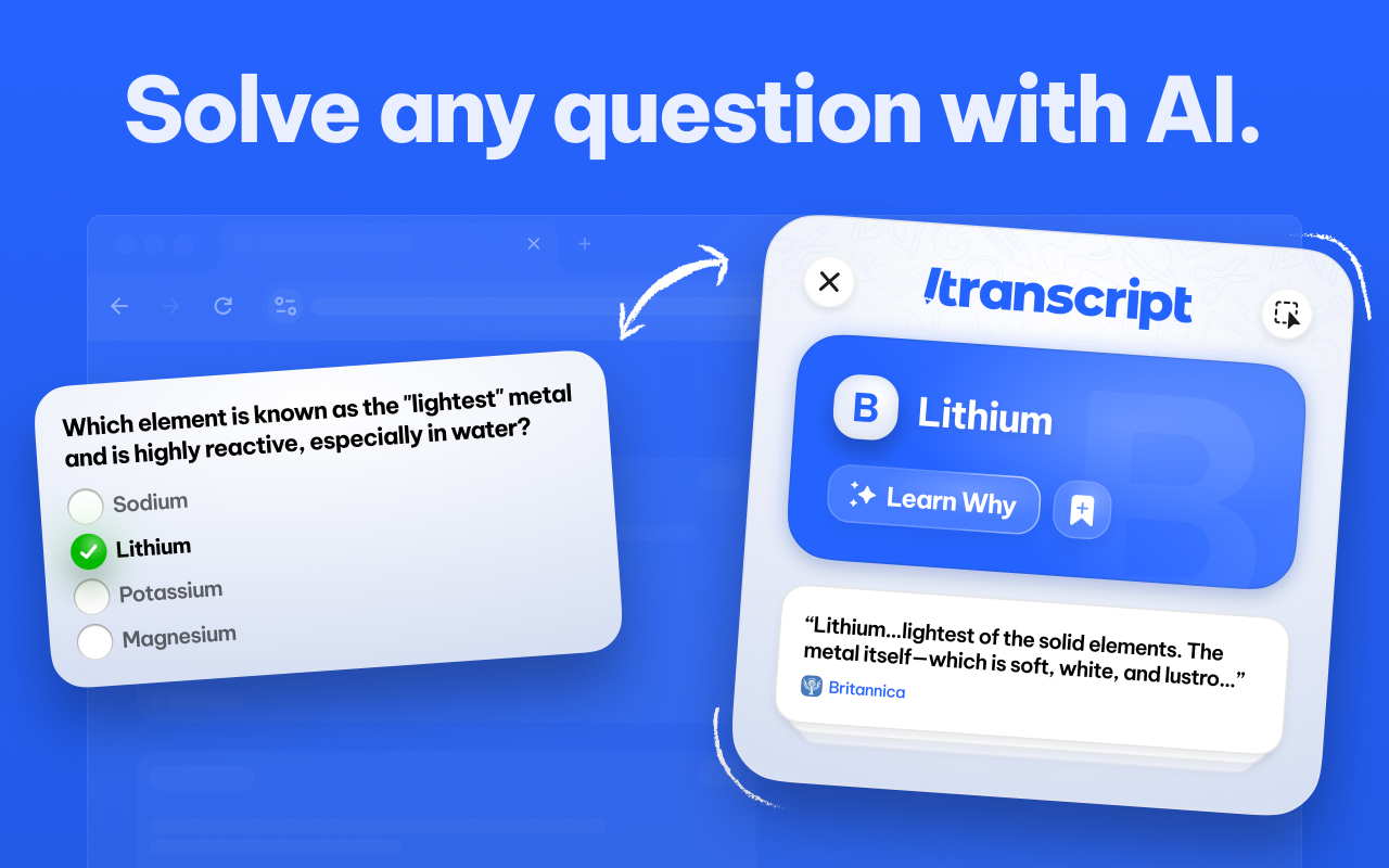 Transcript - AI Homework Helper - 截图 1