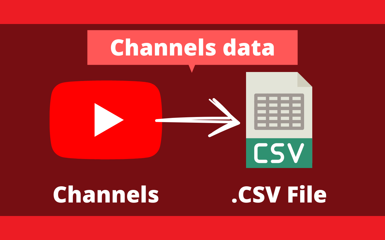 Youtube Channels To CSV - 截图 1