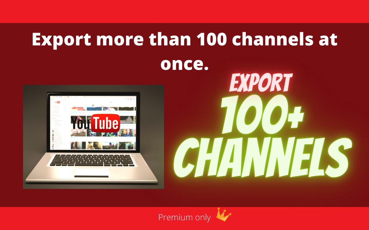 Youtube Channels To CSV - 截图 2