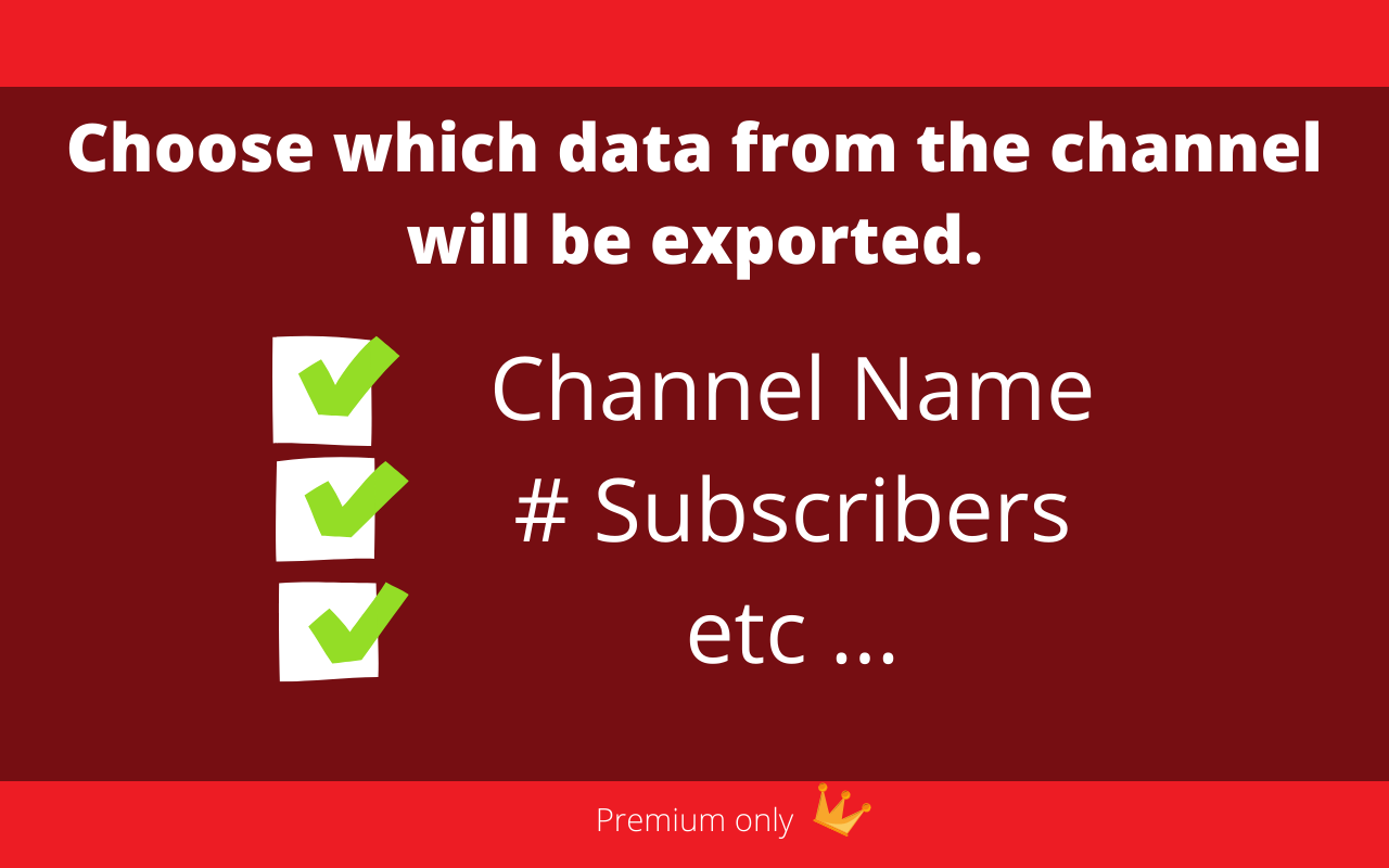 Youtube Channels To CSV - 截图 3