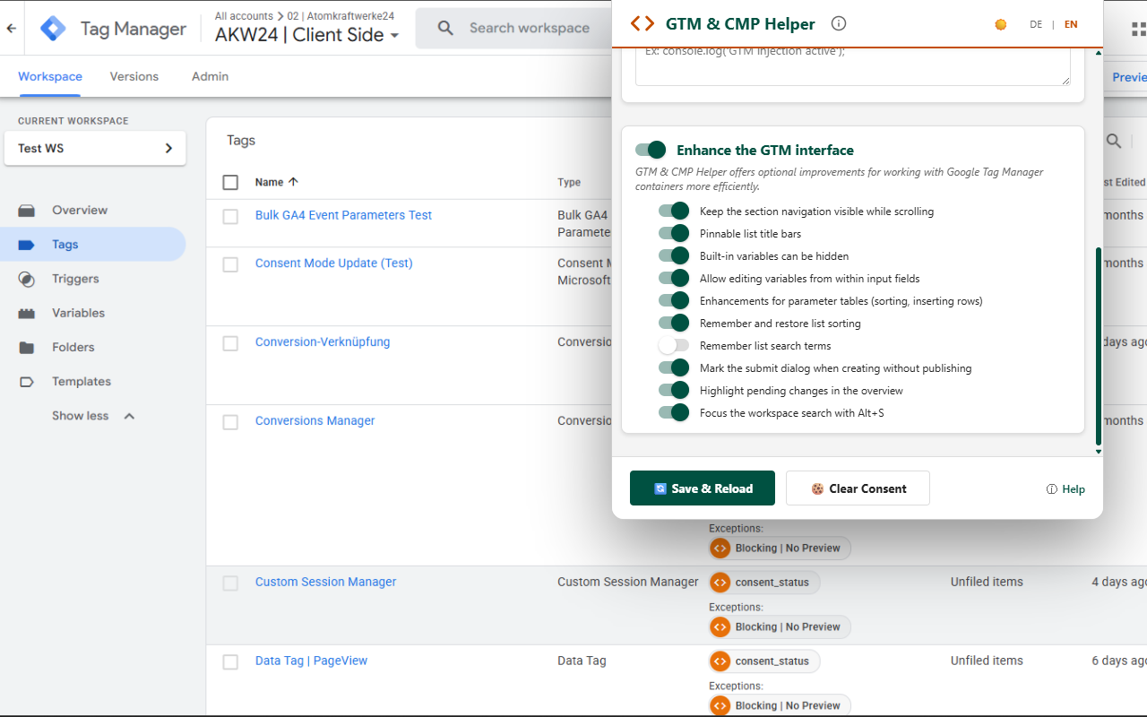GTM & CMP Helper - 截图 5