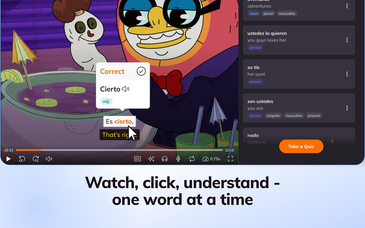 Lingopie: Learn Languages With TV Shows & Movies - 截图 2