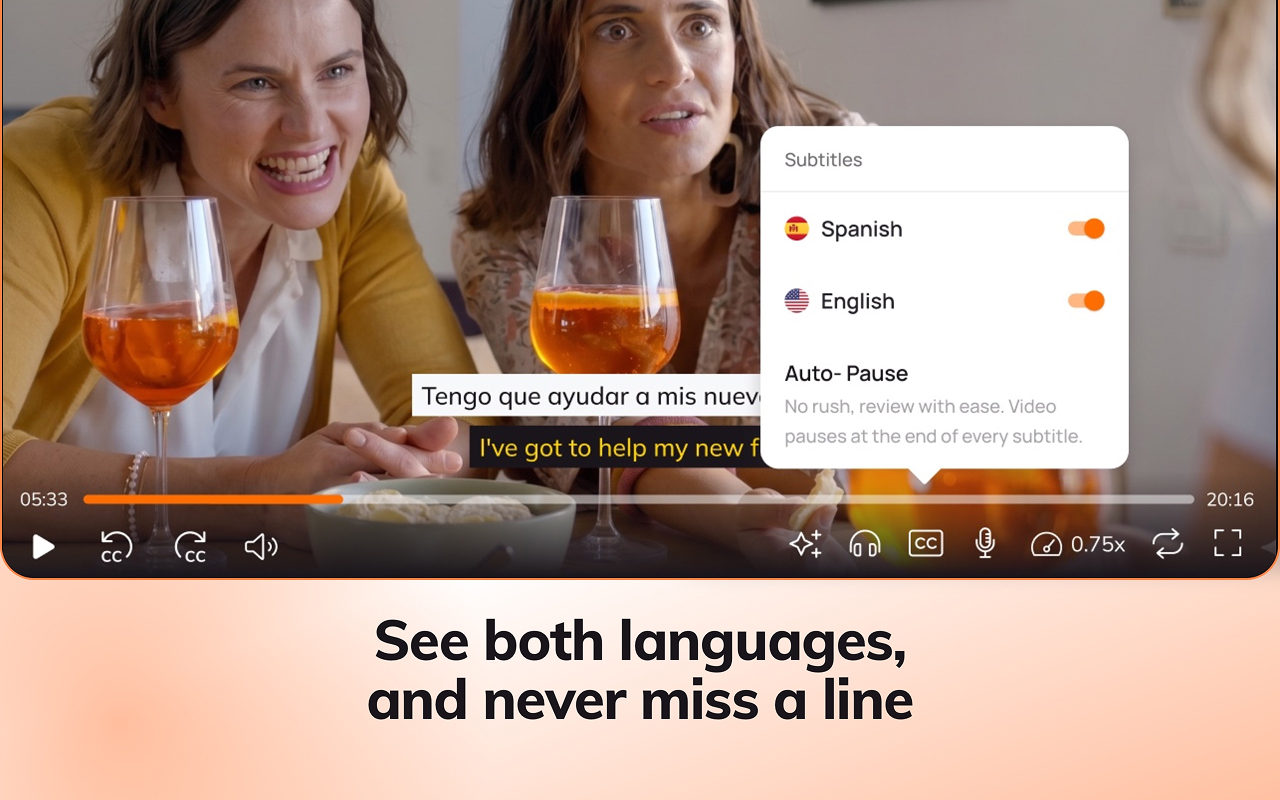Lingopie: Learn Languages With TV Shows & Movies - 截图 4
